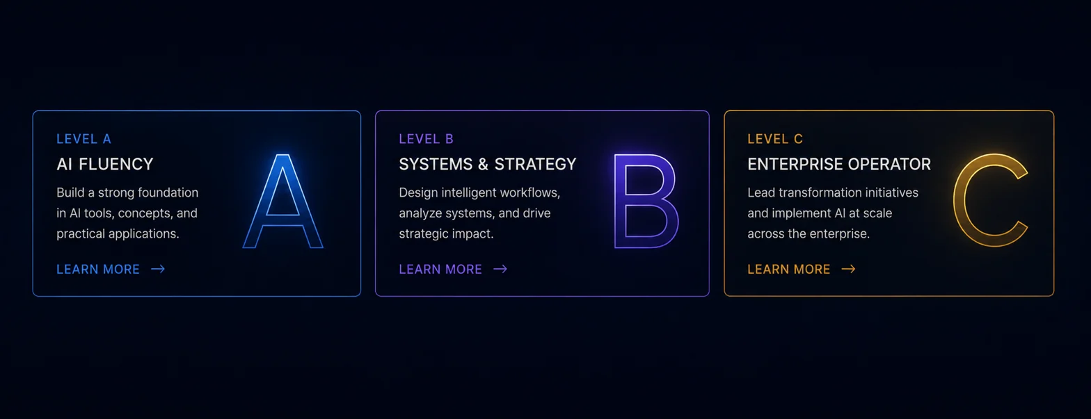 Level A, Level B and Level C of the Nexus Vector program